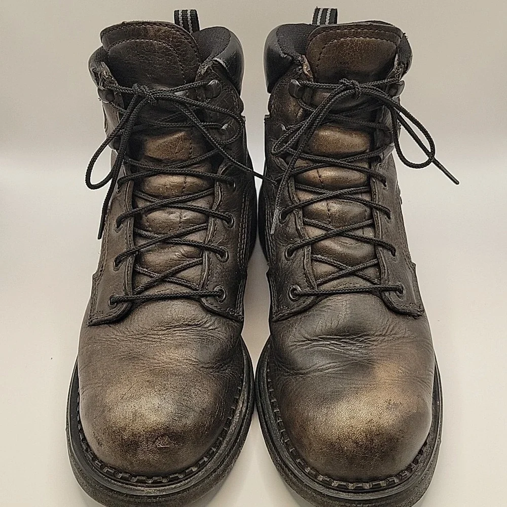 Red Wing 923 Men's 10.5 D Black Work Boots Made USA DynaForce Leather